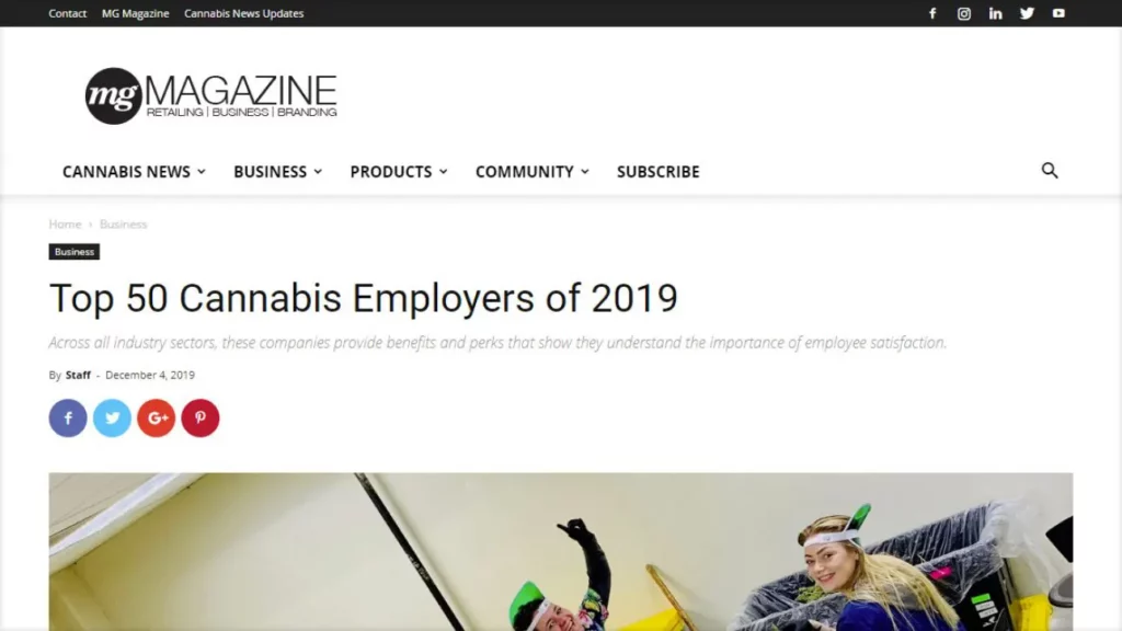 Top 50 Cannabis Employers of 2019